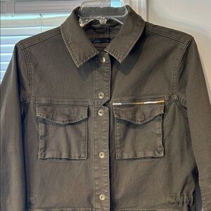 Prana Women's Black Denim Jacket size S